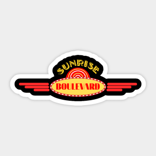 Sunrise Boulevard Sticker